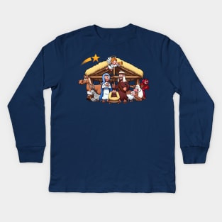 Nativity Scene Kids Long Sleeve T-Shirt